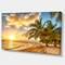 Designart - Gorgeous Beach of Island Barbados - Modern Seascape Canvas Artwork